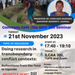 21st Nov 2023 Commons Café /the 85th ASC Seminar @ ILCAA, TUFS
